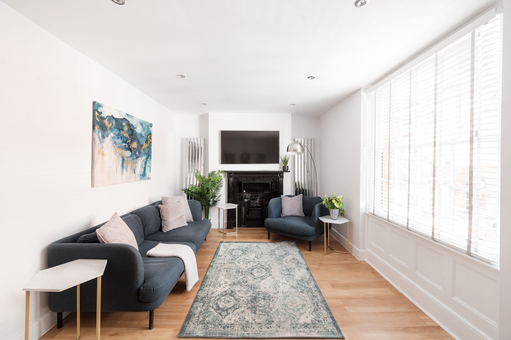The living room of a holiday house we manage in the centre of Worthing